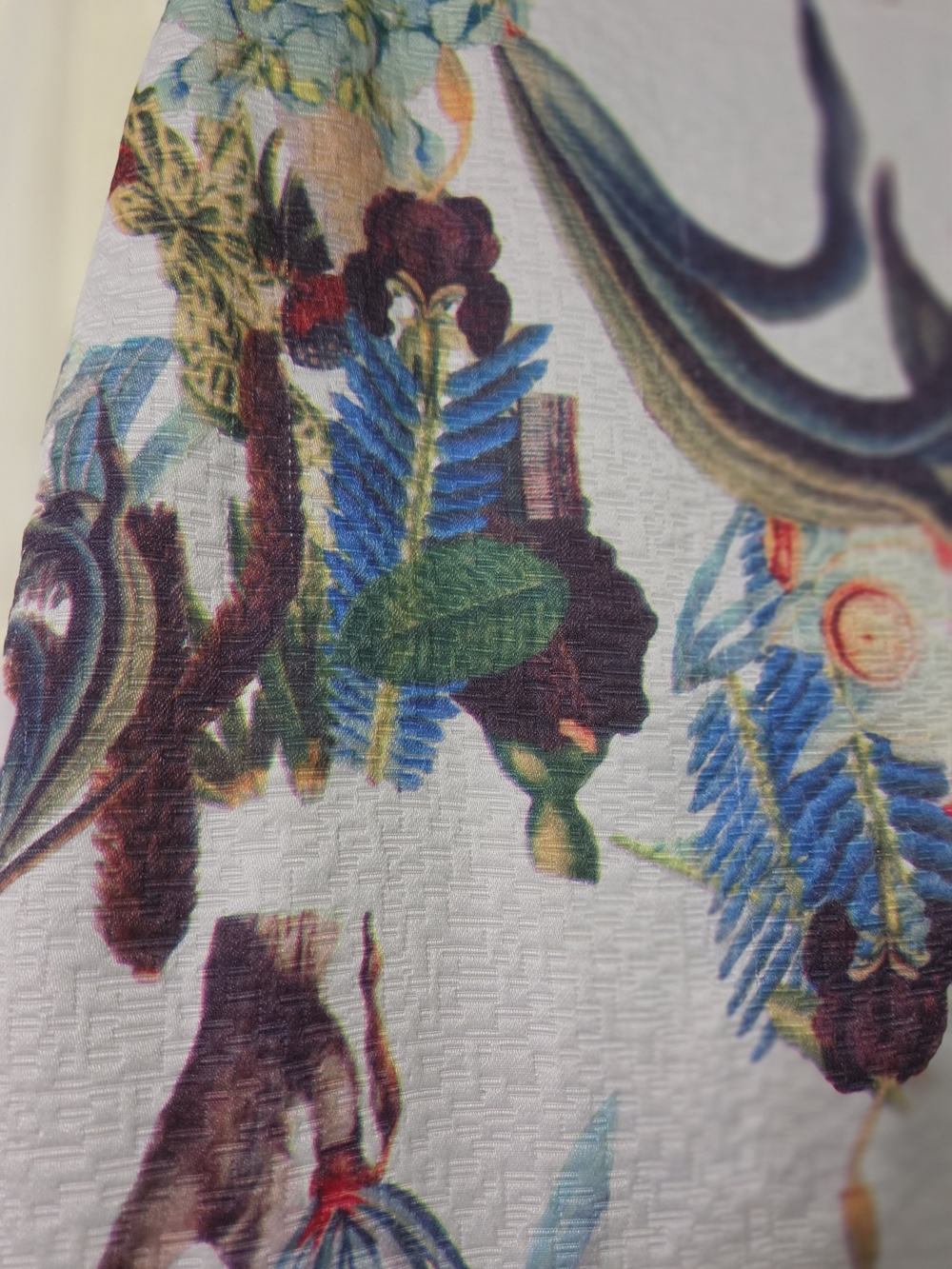 Philosophy White Floral Pencil Skirt with Multicolor Botanical Print - Picture 2 of 5